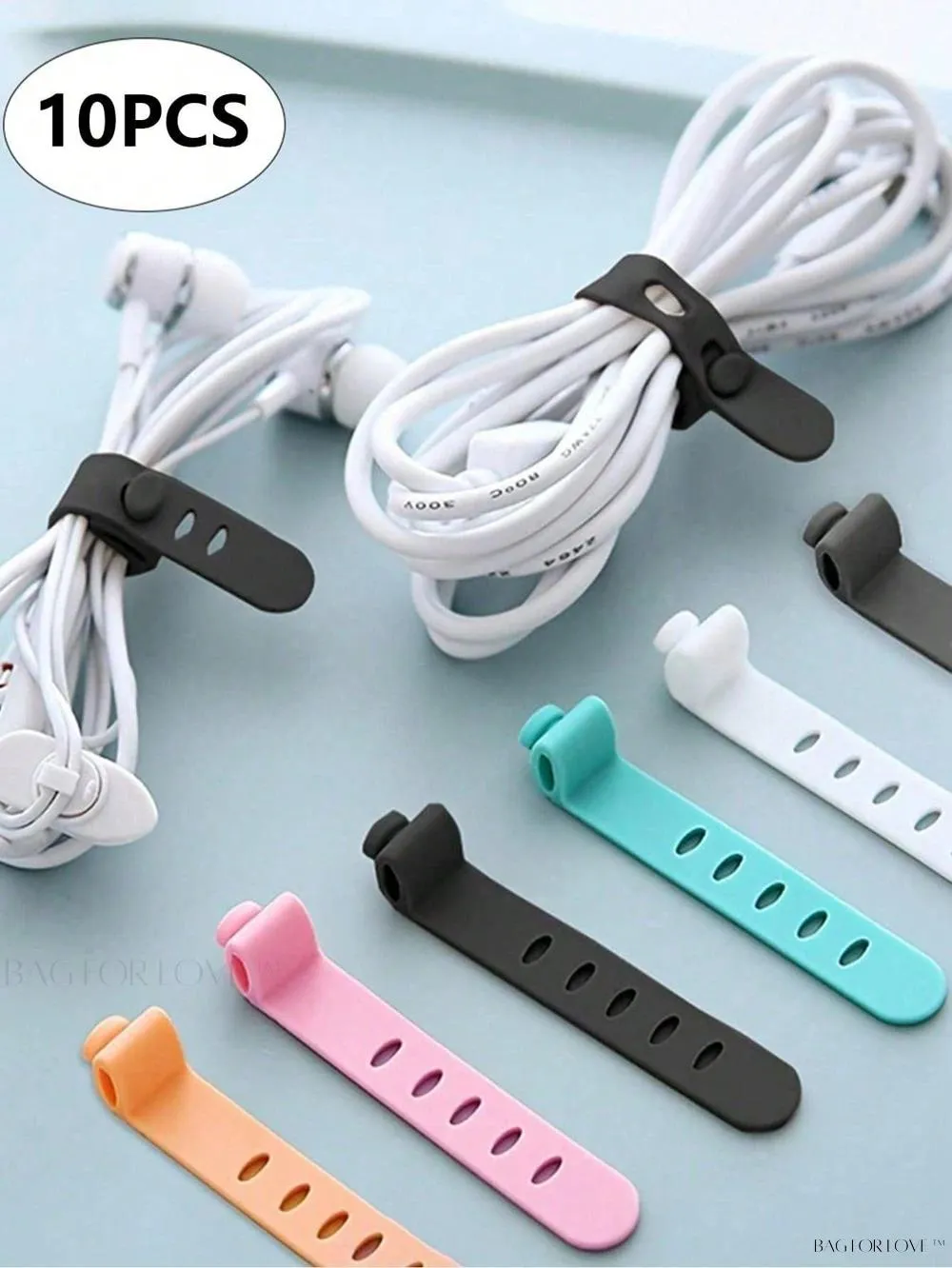 BagForLove - College Essentials Adaptable Cable Ties for Desk Organization