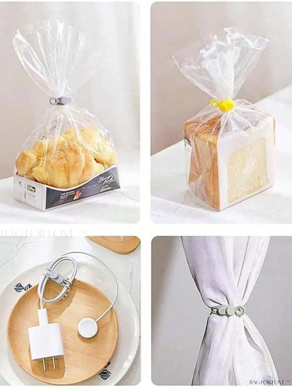 BagForLove - College Essentials Adaptable Cable Ties for Desk Organization