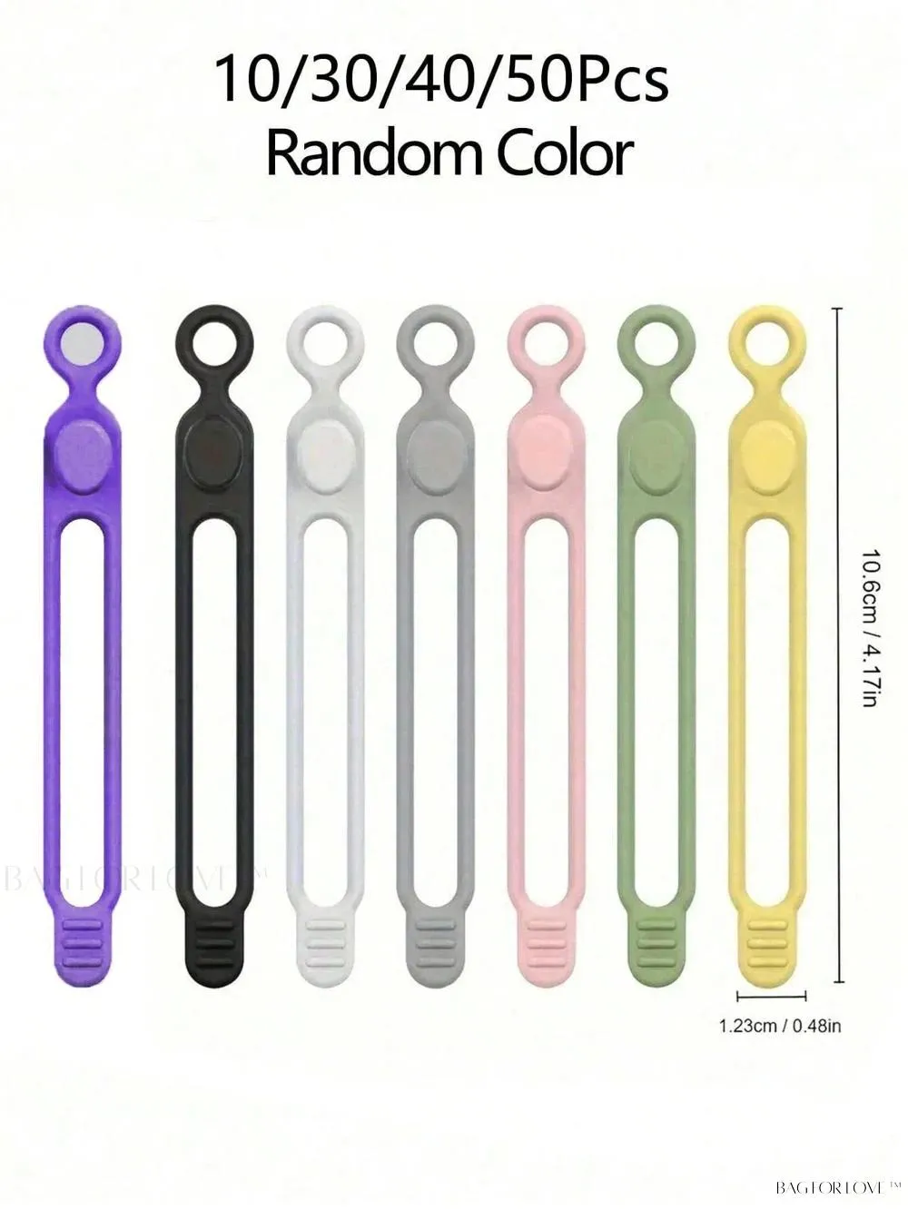 BagForLove - College Essentials Adaptable Cable Ties for Desk Organization