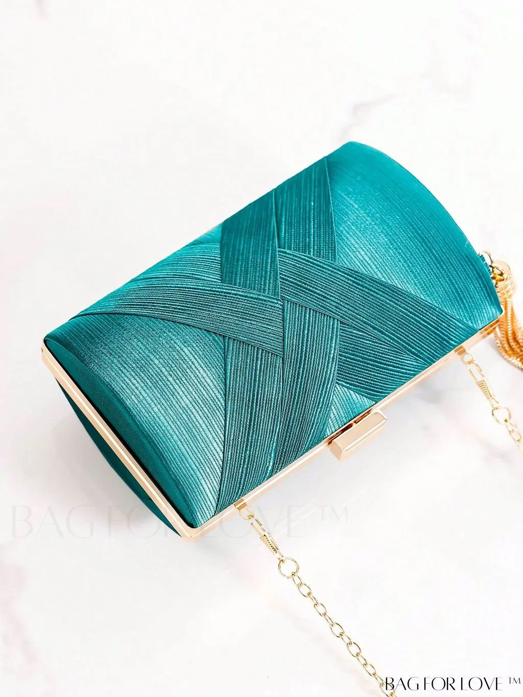 BagForLove - Compact Braided Chain Charm Box Bag - Stylish and Versatile