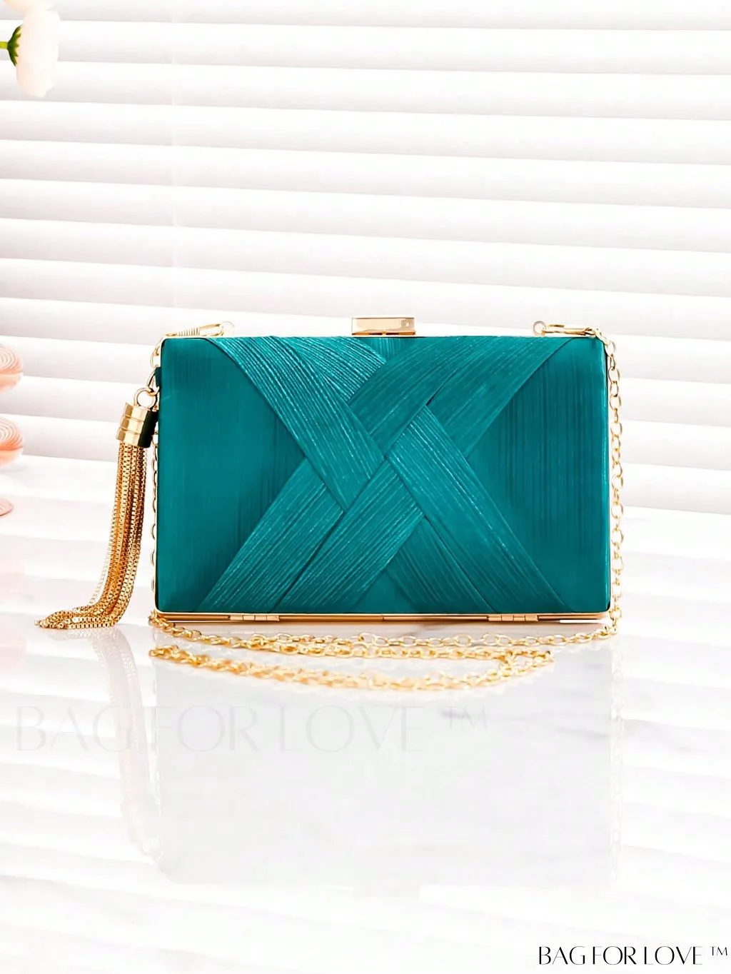 BagForLove - Compact Braided Chain Charm Box Bag - Stylish and Versatile