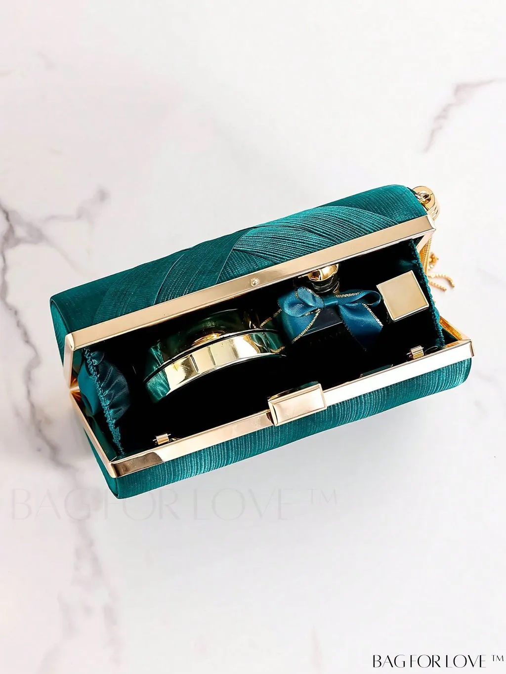 BagForLove - Compact Braided Chain Charm Box Bag - Stylish and Versatile