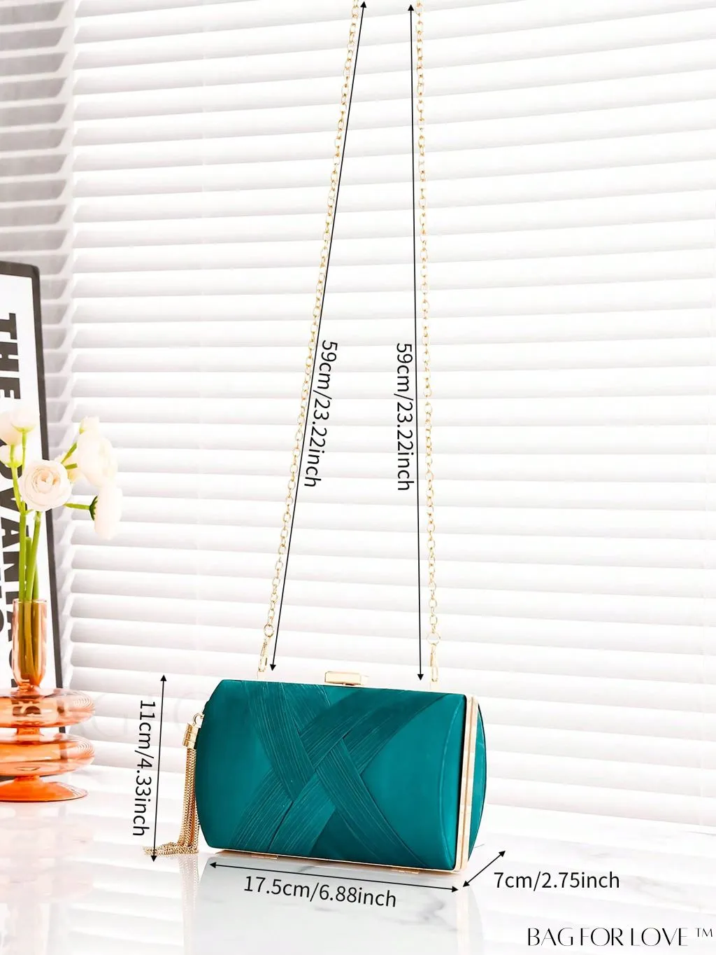 BagForLove - Compact Braided Chain Charm Box Bag - Stylish and Versatile
