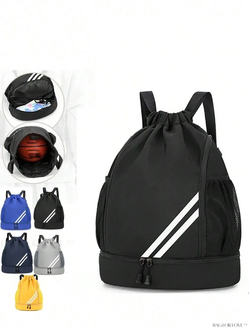 BagForLove - Large Capacity Gym Bag with Waterproof Separation