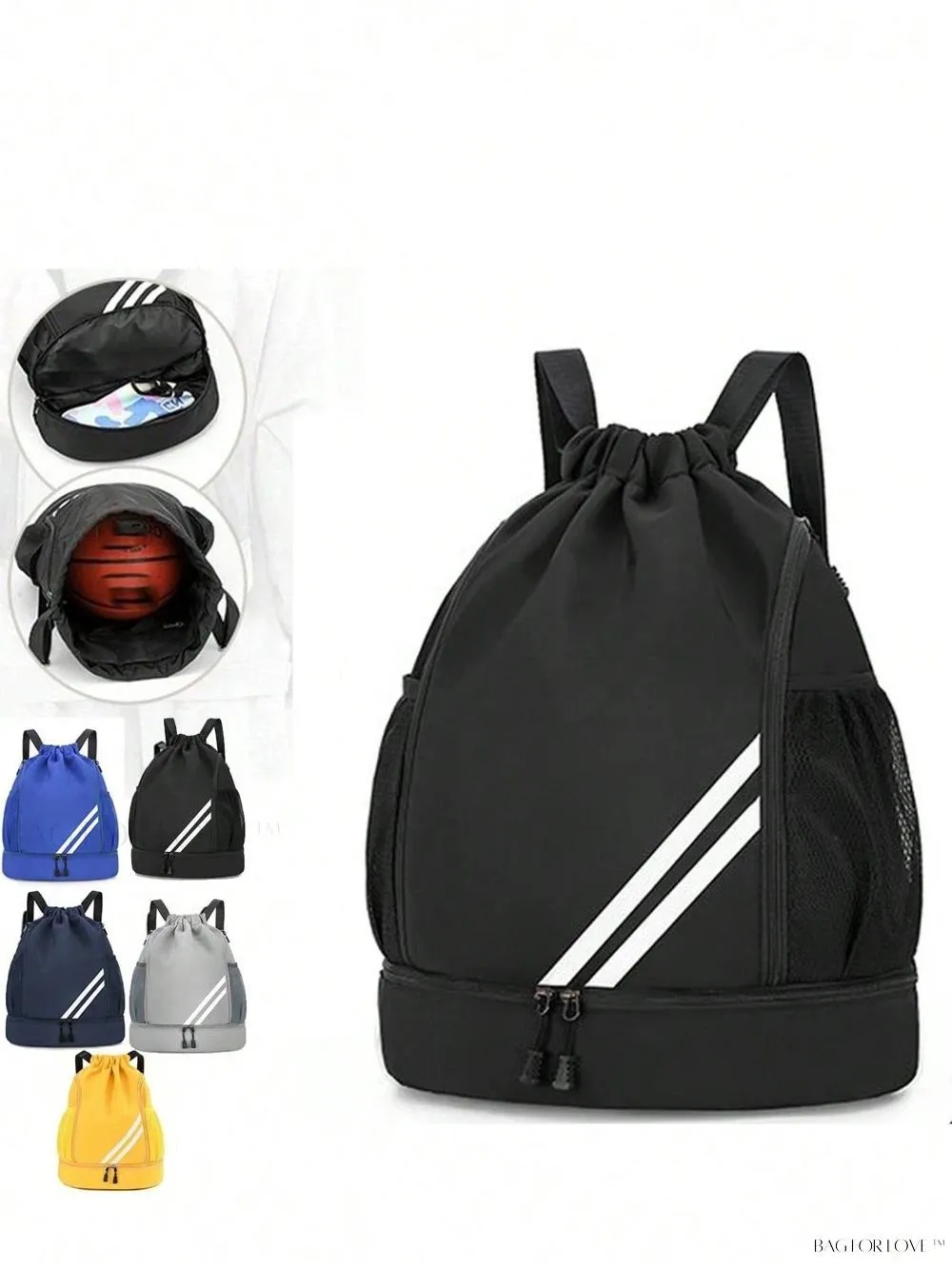 BagForLove - Large Capacity Gym Bag with Waterproof Separation