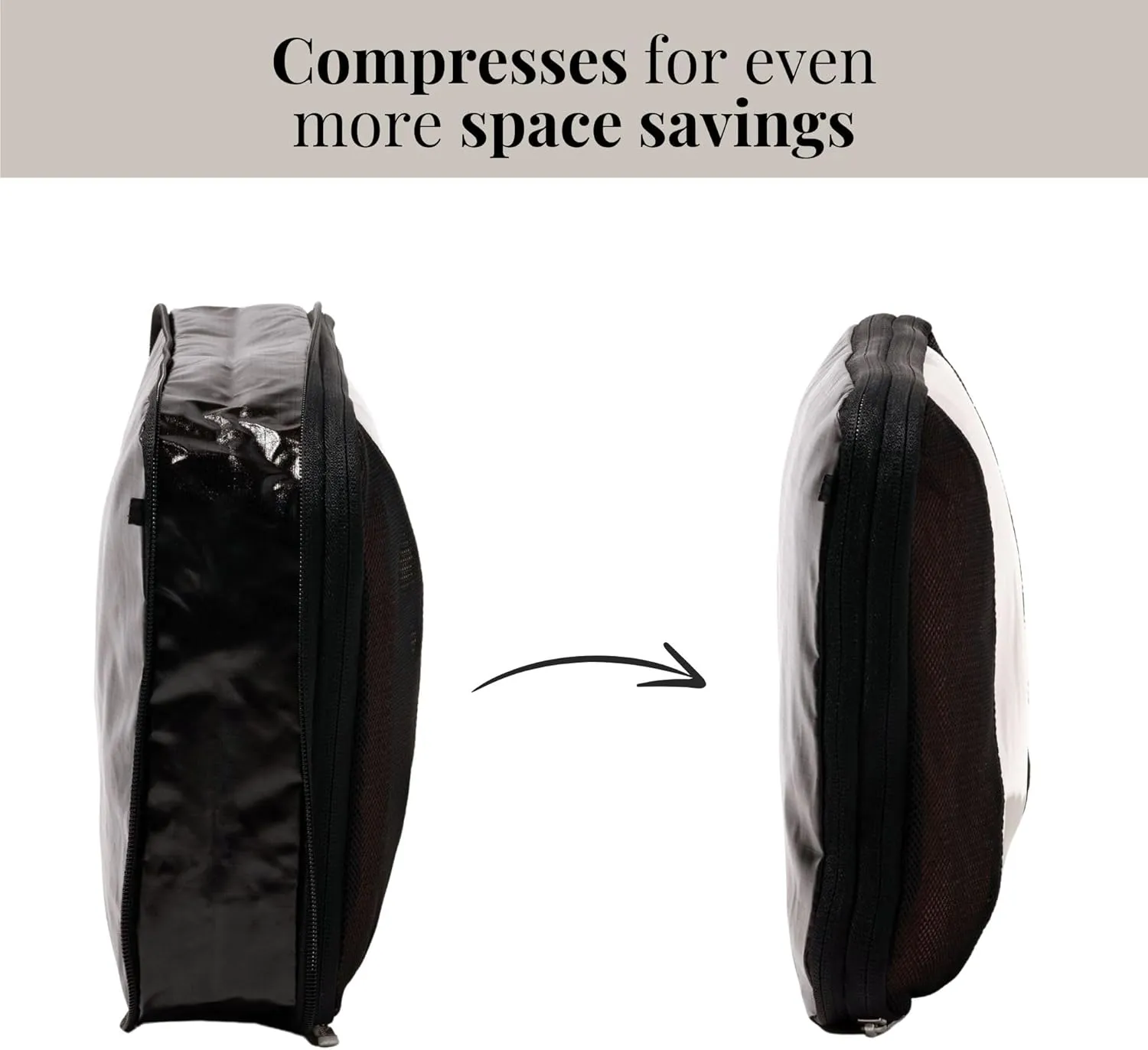 Baggallini Compression Cube 3-piece set - Lightweight Compression Packing Cubes for Travel
