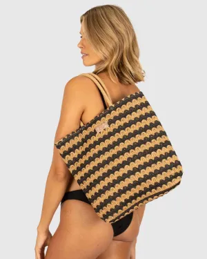 Baku Striped Tote - Natural