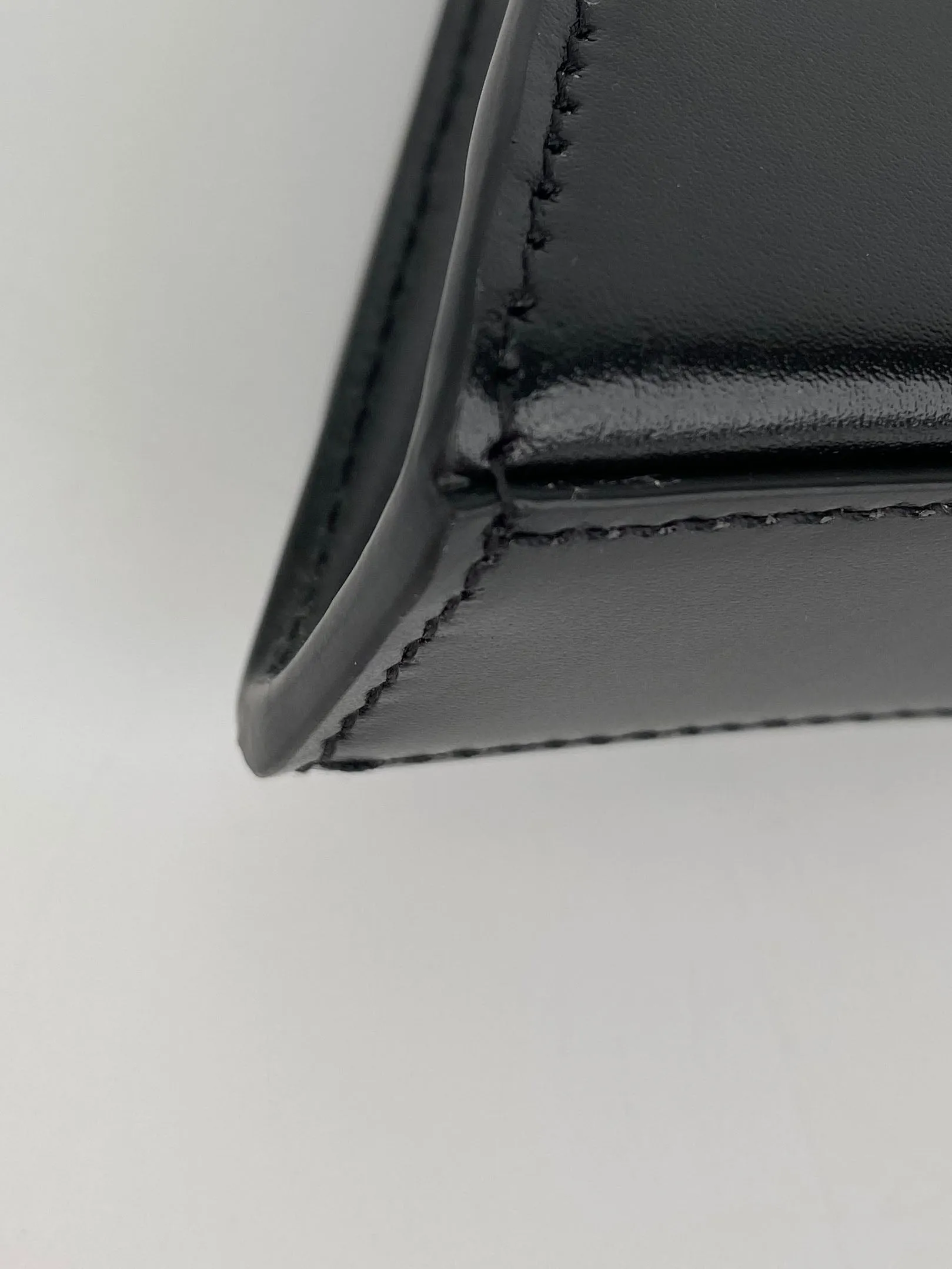 Balenciaga Black Hourglass Baguette Bag
