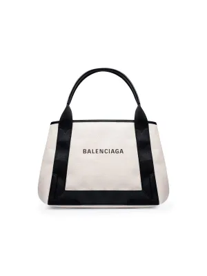 Balenciaga Navy Small Cabas Bags