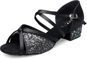 Ballroom Dance Shoes Women, Latin Salsa Bachata Practice Performance Dancer Shoes