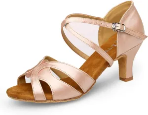 Ballroom Dance Shoes Women, Latin Salsa Bachata Practice Performance Dancer Shoes