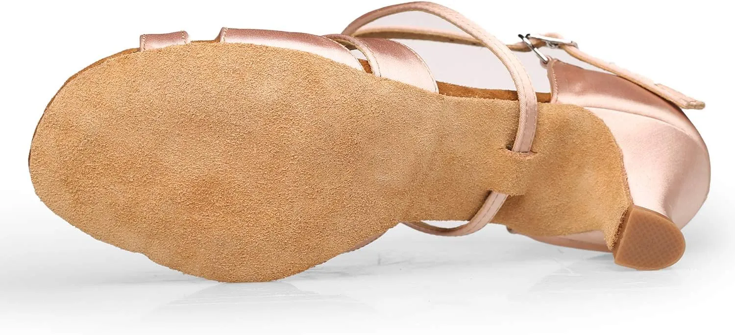 Ballroom Dance Shoes Women, Latin Salsa Bachata Practice Performance Dancer Shoes
