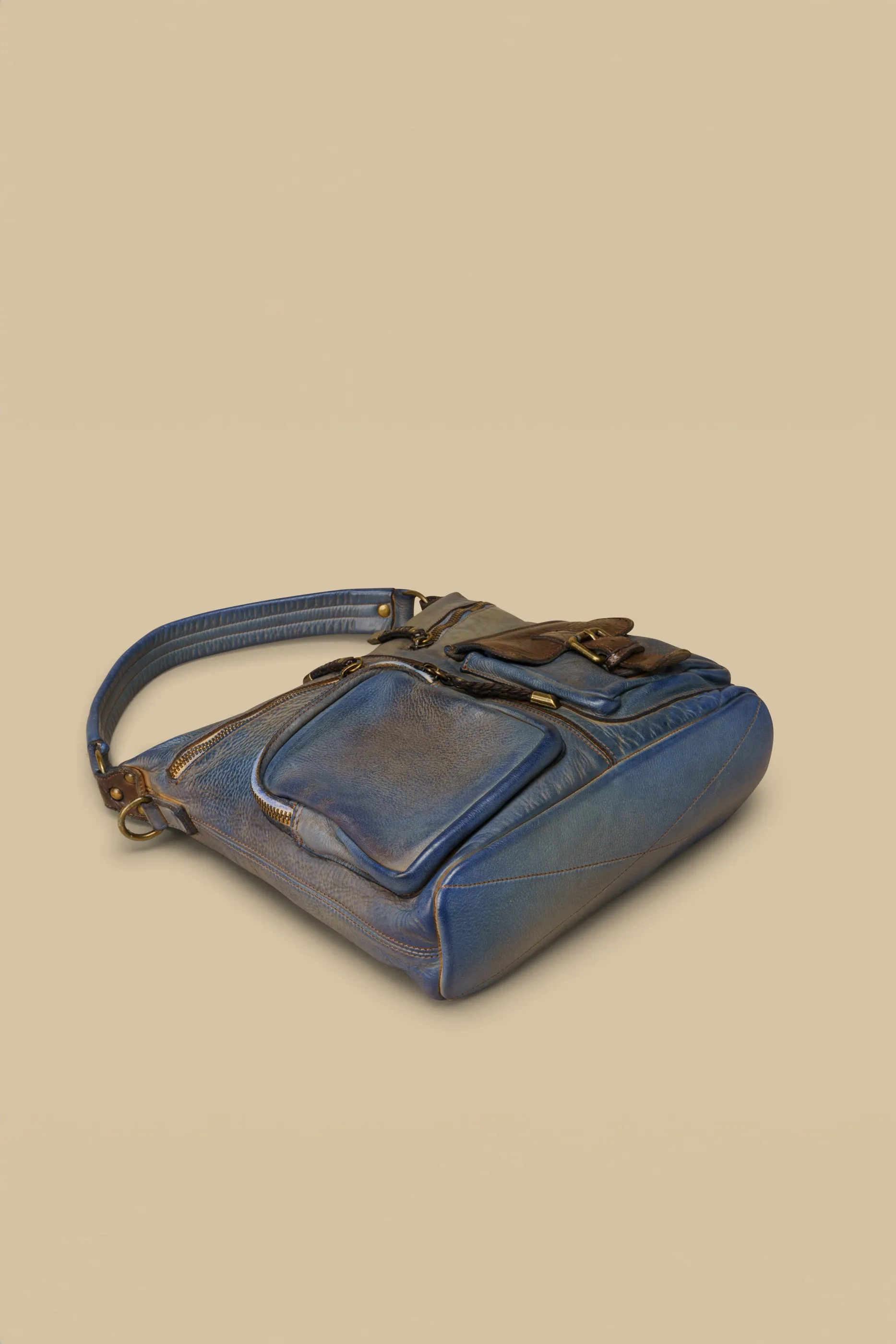 Bayside84 Multipocket Shoulder Bag - Antique Blue