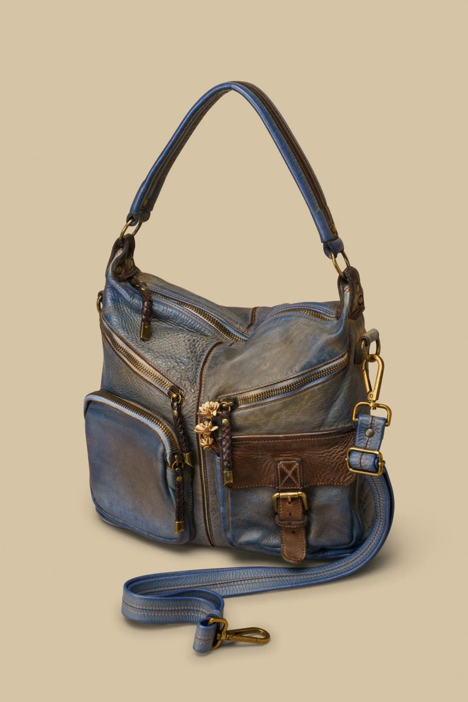 Bayside84 Multipocket Shoulder Bag - Antique Blue