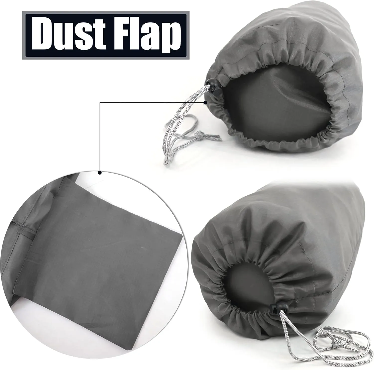 BeeGreen Stuff-Sacks-for-Backpacking 6 Pack with Dust Flap Ditty Bags Bulk for Outdoor Products Camping Gear Travel Drawstring Bags Foldable Lightweight