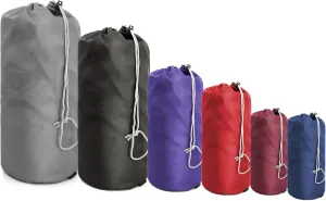 BeeGreen Stuff-Sacks-for-Backpacking 6 Pack with Dust Flap Ditty Bags Bulk for Outdoor Products Camping Gear Travel Drawstring Bags Foldable Lightweight