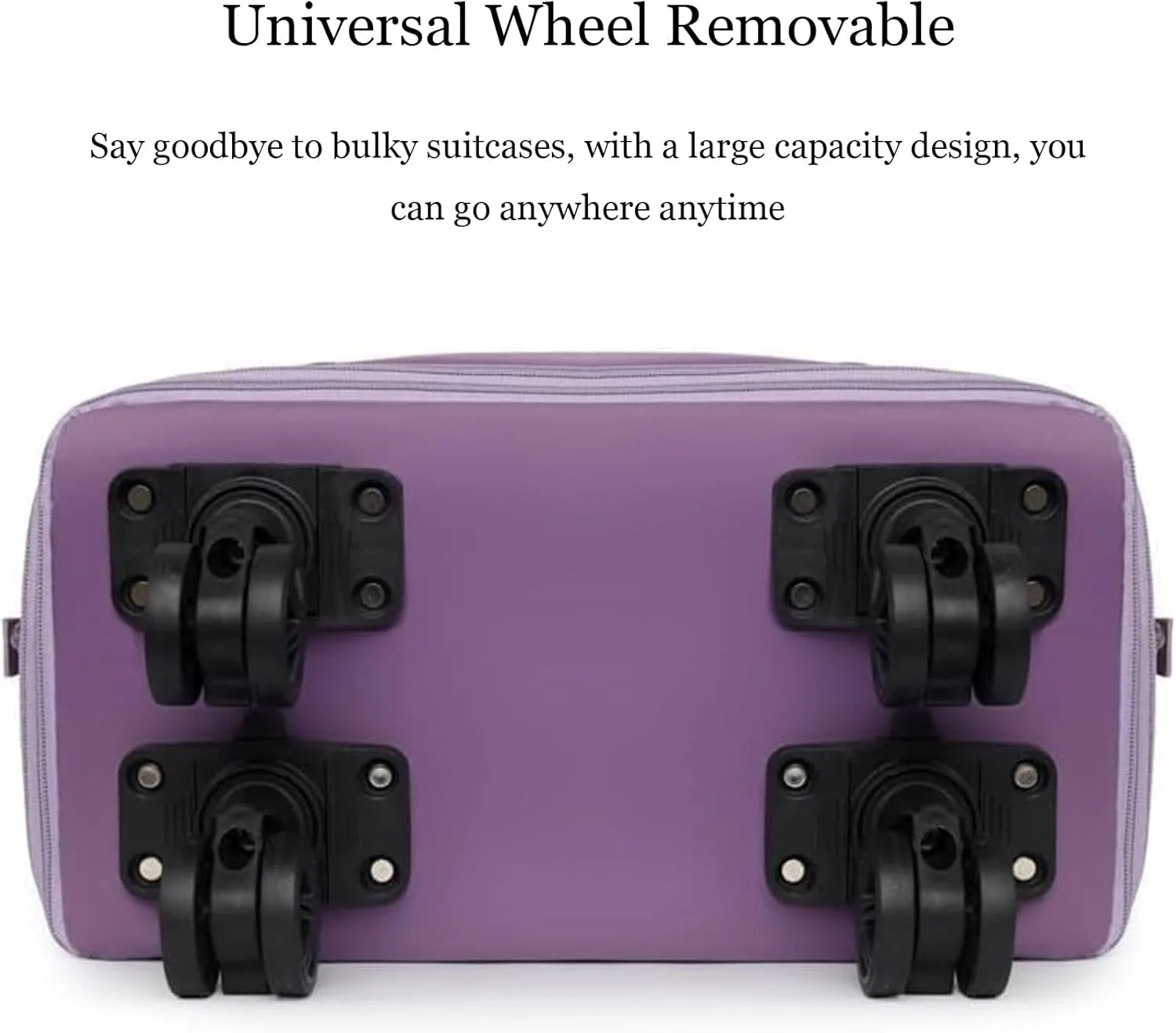 Beente/Pepepo/Kulken Travel Bag with Wheels, 2025 New Large Capacity Travel Bag with Wheels, Universal Wheel Removable (Blue)