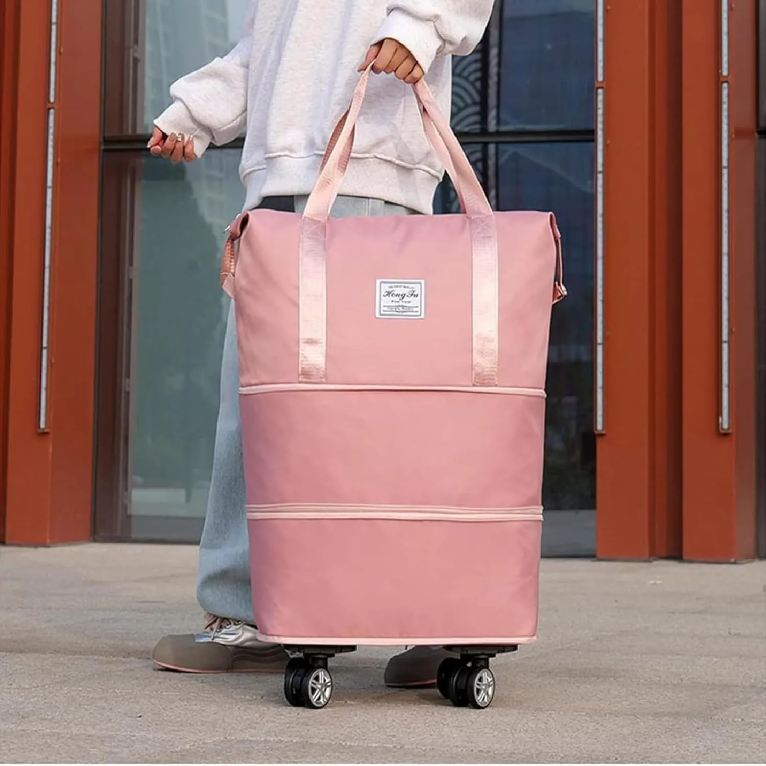 Beente/Pepepo/Kulken Travel Bag with Wheels, 2025 New Large Capacity Travel Bag with Wheels, Universal Wheel Removable (Blue)