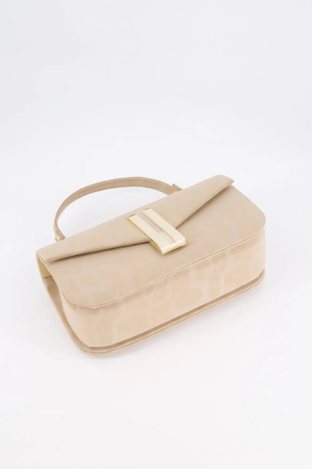 Beige Suede Handbag