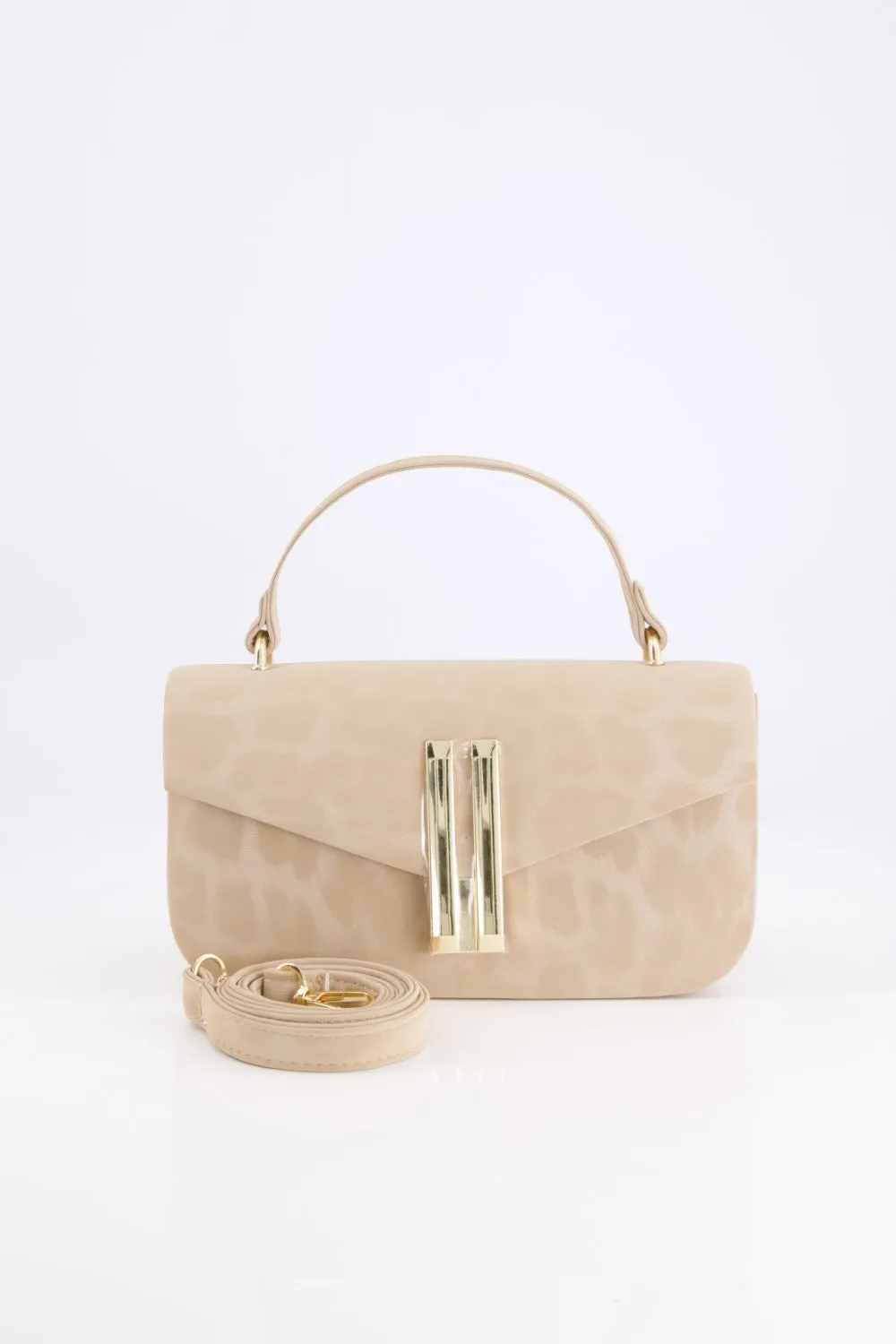 Beige Suede Handbag