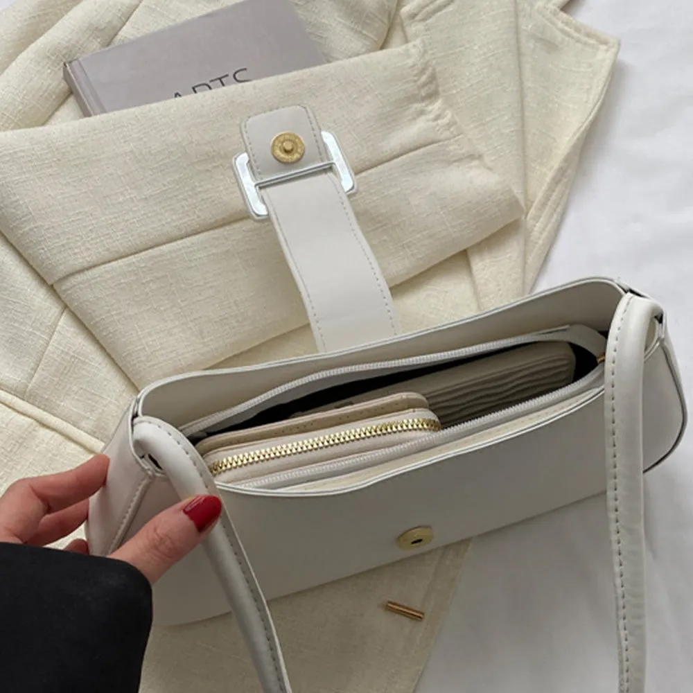 Belt Snap Minimalist Shoulder Bag