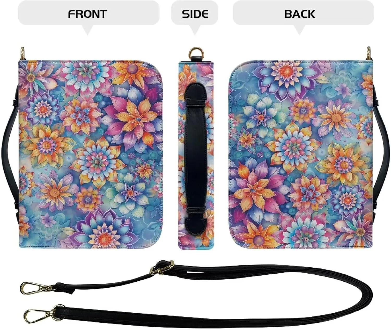 Bible Cover Case for Women Men Leather Bible Accessories Women Men Bible Bags for Women Men Tote