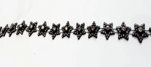Black Star Diamante Trim SOLD OUT