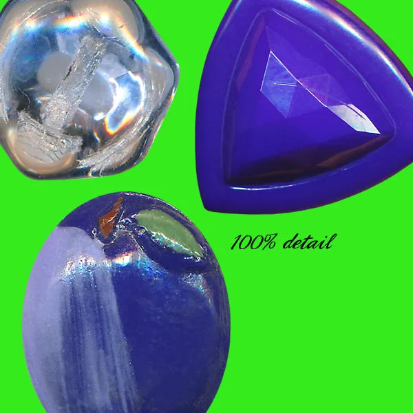 Blue Glass Buttons
