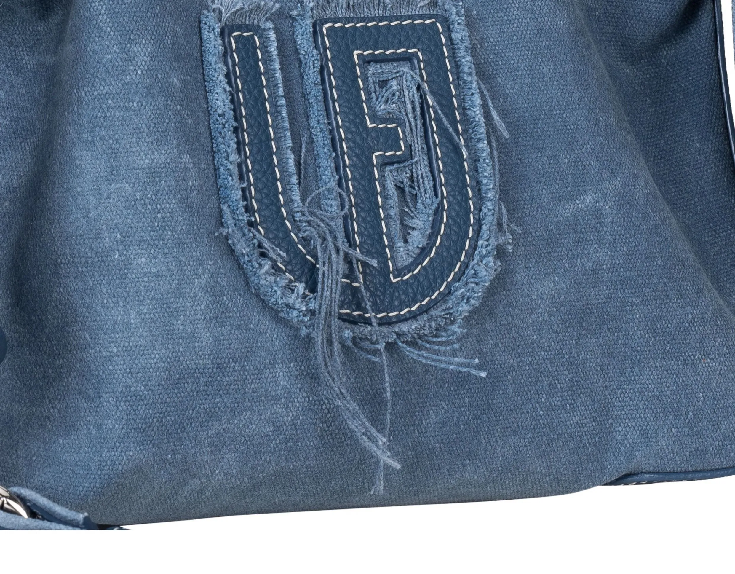 Blue Suede & Denim Tote