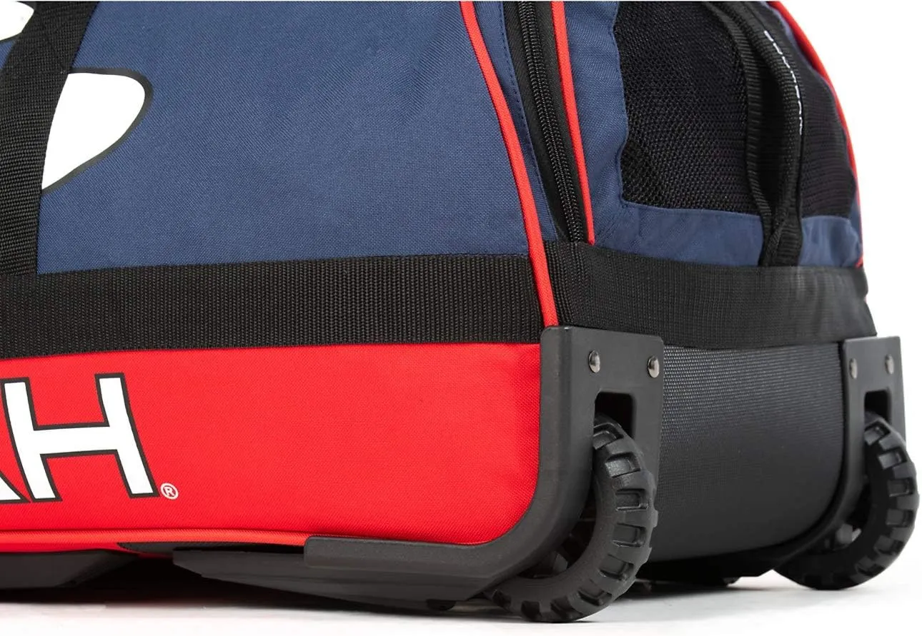 Boombah Brute Rolling Bat Bag - 35" x 15" x 12-1/2" - Multiple Color Options - Holds 4 Bats and Room for Gear - Wheeled Bag