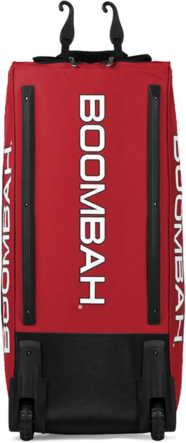 Boombah Brute Rolling Bat Bag - 35" x 15" x 12-1/2" - Multiple Color Options - Holds 4 Bats and Room for Gear - Wheeled Bag