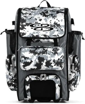 Boombah Superpack Hybrid Rolling Bat Bag Digital Camo - Multiple Colors - Wheeled & Backpack Version