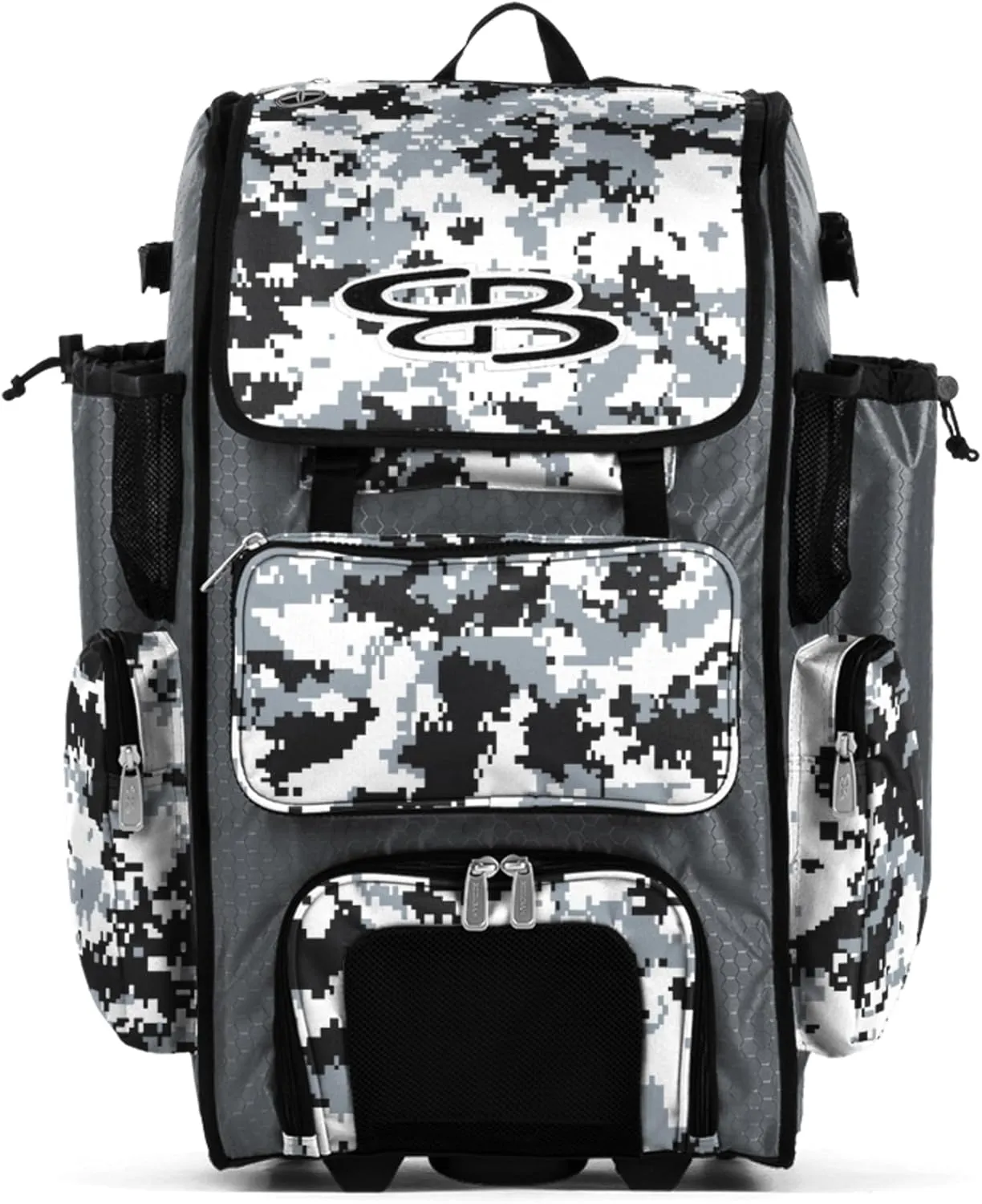 Boombah Superpack Hybrid Rolling Bat Bag Digital Camo - Multiple Colors - Wheeled & Backpack Version