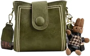 Bootara Bucket Bag, Fashion Bucket Bag With Cute Rabbit Pendant, Women Shoulder Bags With Adjustable Wider Shoulder Strap
