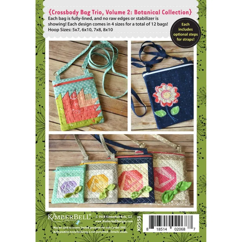 Botanical Collection: Crossbody Trio 2 Pattern by Kim Christopherson for Kimberbell