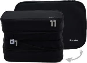 Branden Compression Packing Cube, X-Large, Black | Travel Essentials l Luggage Organizer l Self Compression Organizer for Travel l Overnight Trip, Road Trip, Beach, Cruise
