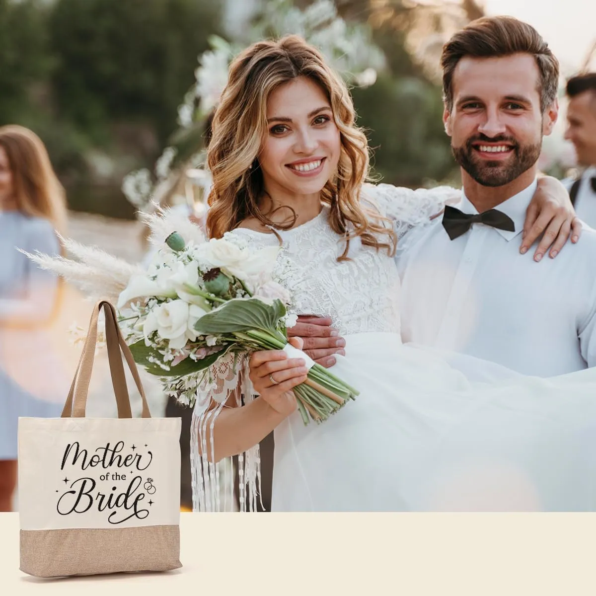 Bride Bags Engagement Mother of the Bride Gifts Tote Bag for Women