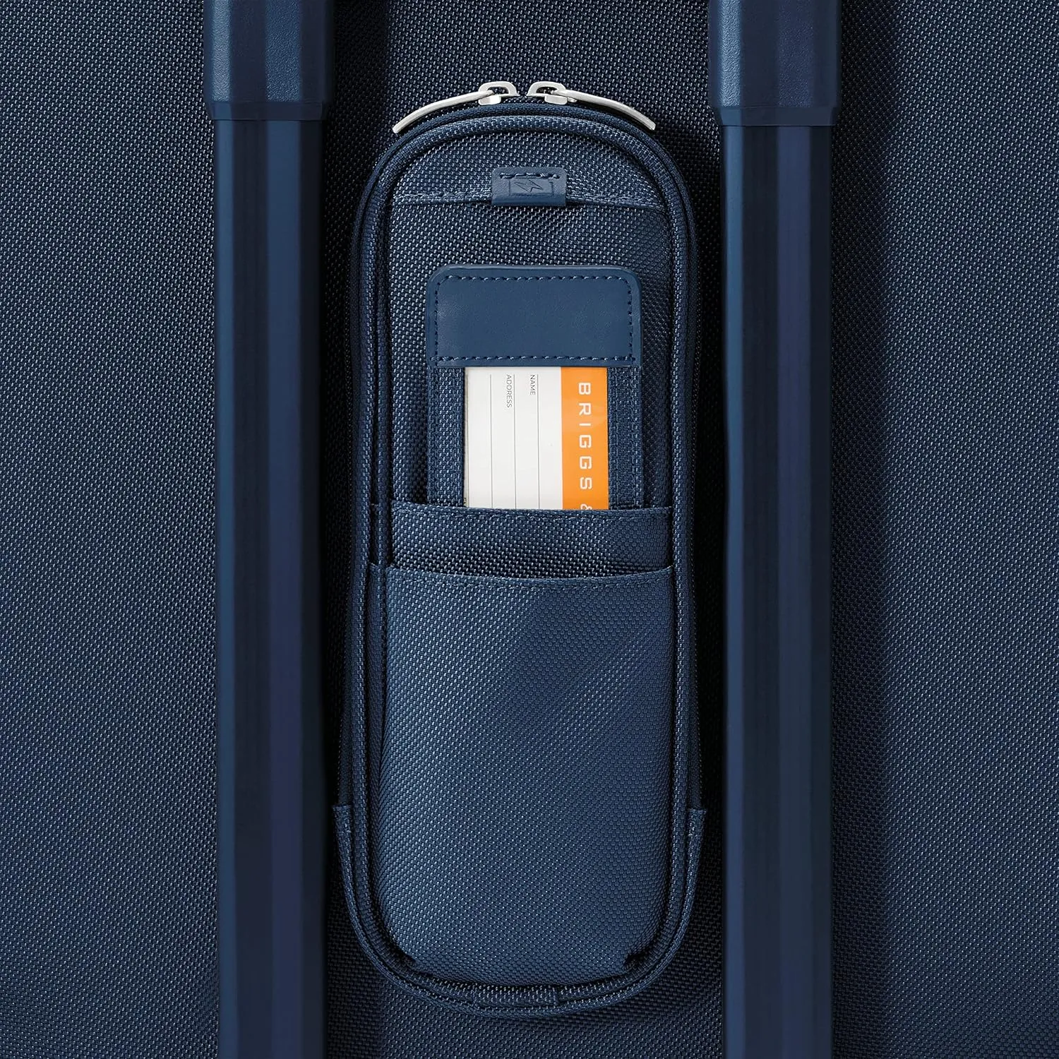 Briggs & Riley Global 21" Carry On Expandable Spinner - Luggage for International Travel, Suitcases with Wheels, Softside Rolling Bag for Men & Women, Self-Repairing Zipper - Baseline Collection, Navy