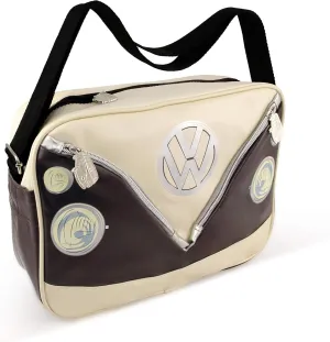 BRISA VW Collection - Volkswagen Shoulder Travel Messenger Bag with VW T1 Bus Campervan Motif