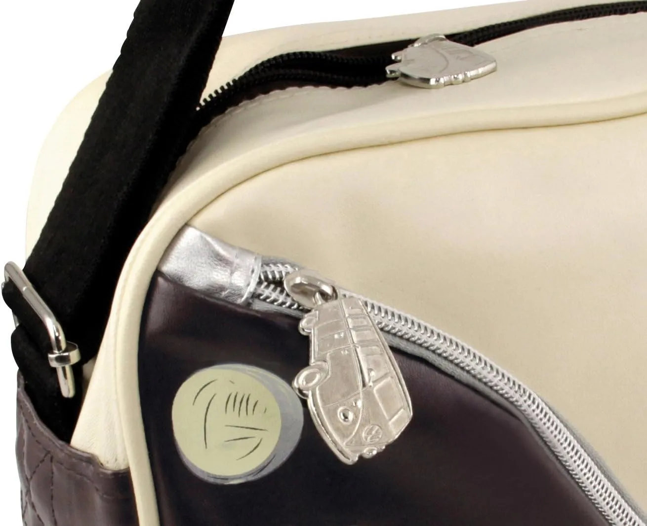 BRISA VW Collection - Volkswagen Shoulder Travel Messenger Bag with VW T1 Bus Campervan Motif