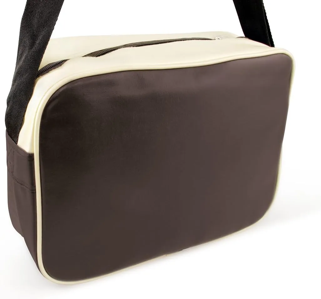 BRISA VW Collection - Volkswagen Shoulder Travel Messenger Bag with VW T1 Bus Campervan Motif