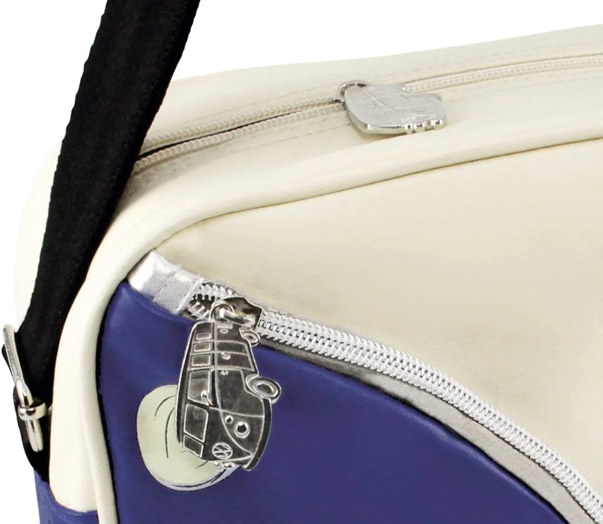 BRISA VW Collection - Volkswagen Shoulder Travel Messenger Bag with VW T1 Bus Campervan Motif