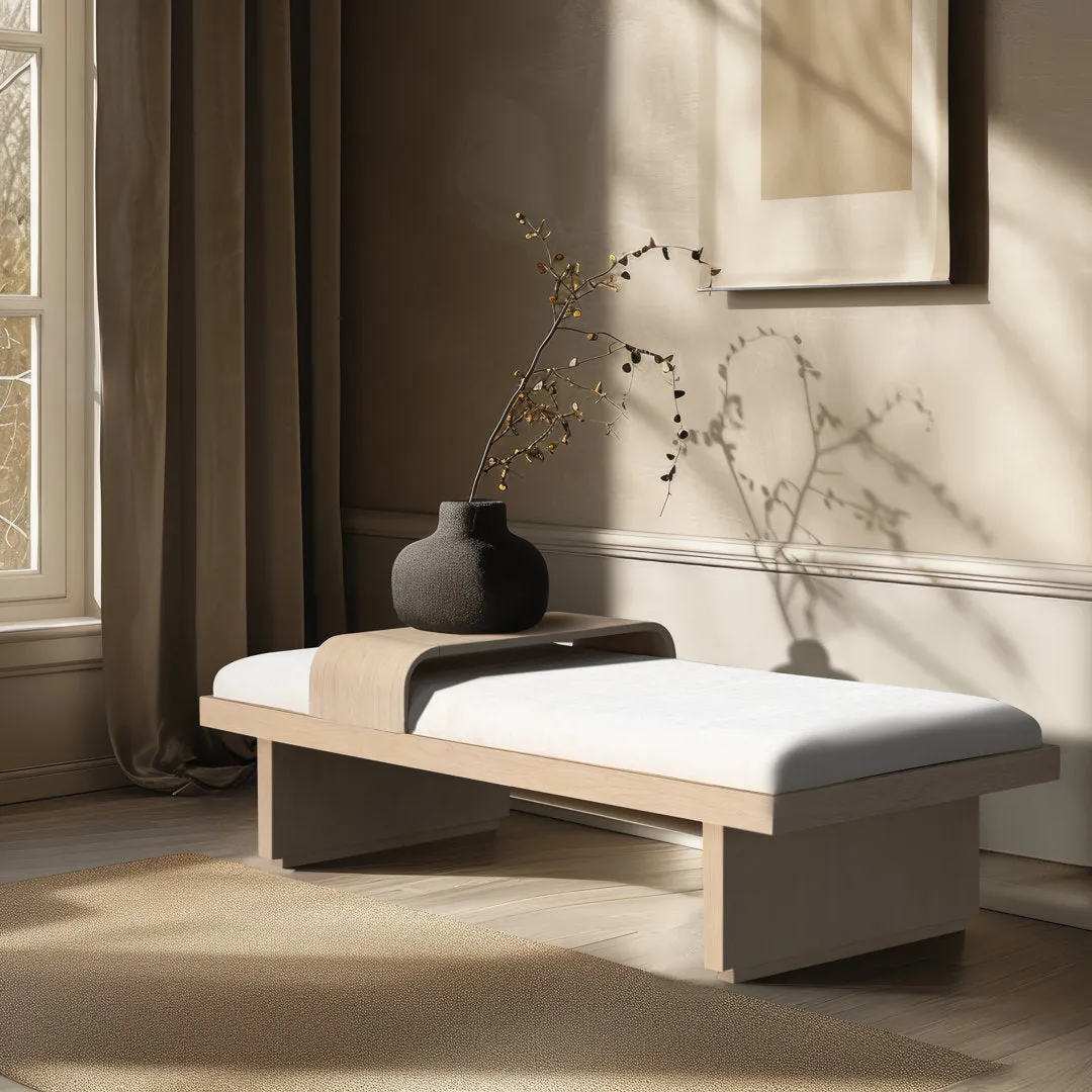 Bryaunna Chenille Fabric Upholstered Bench Wade Logan®
