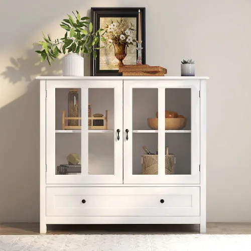 Buffet Lockers With Double-glazed Doors And Unique Bell Handles