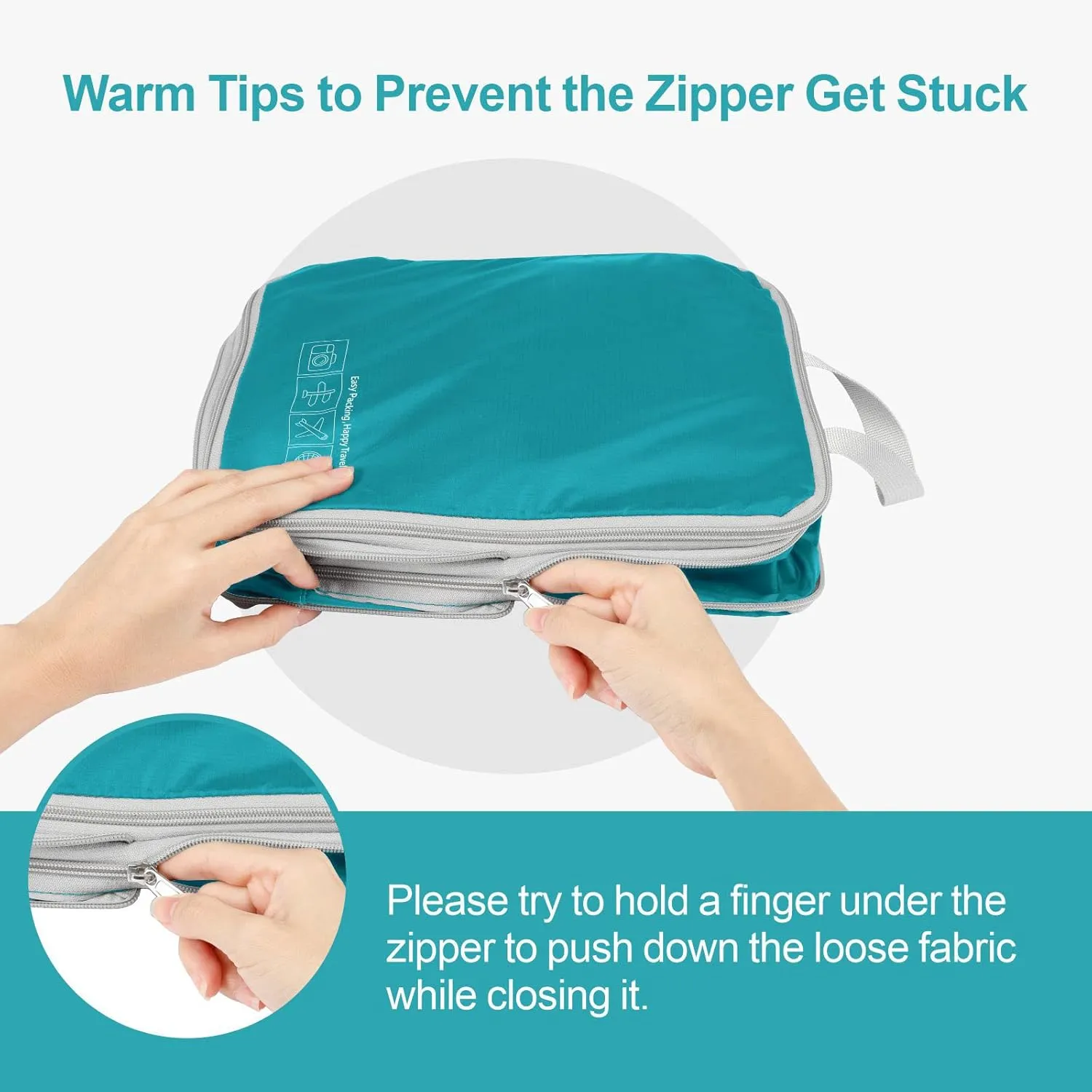 Cambond Compression Packing Cubes for Travel Women - Lightweight Luggage Organizers Bag Packing Cubes for Carry on Suitcases
