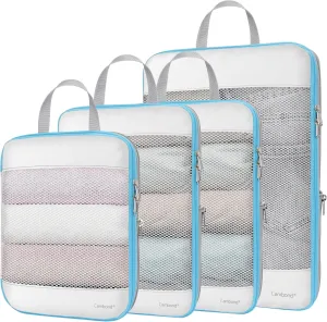 Cambond Mesh Compression Packing Cubes Travel - Space Saving Packing Cubes for Travel Women, Lightweight Compression Cubes for Travel Bags Luggage Packing Organizer for Suitcases