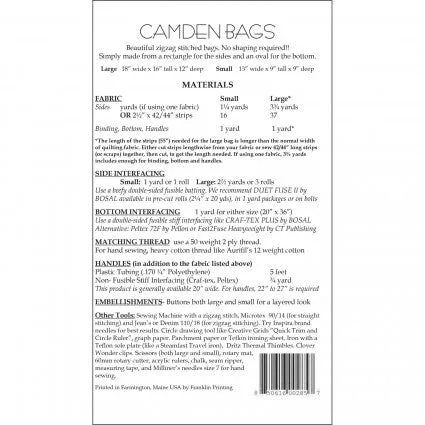 Camden Bag Pattern