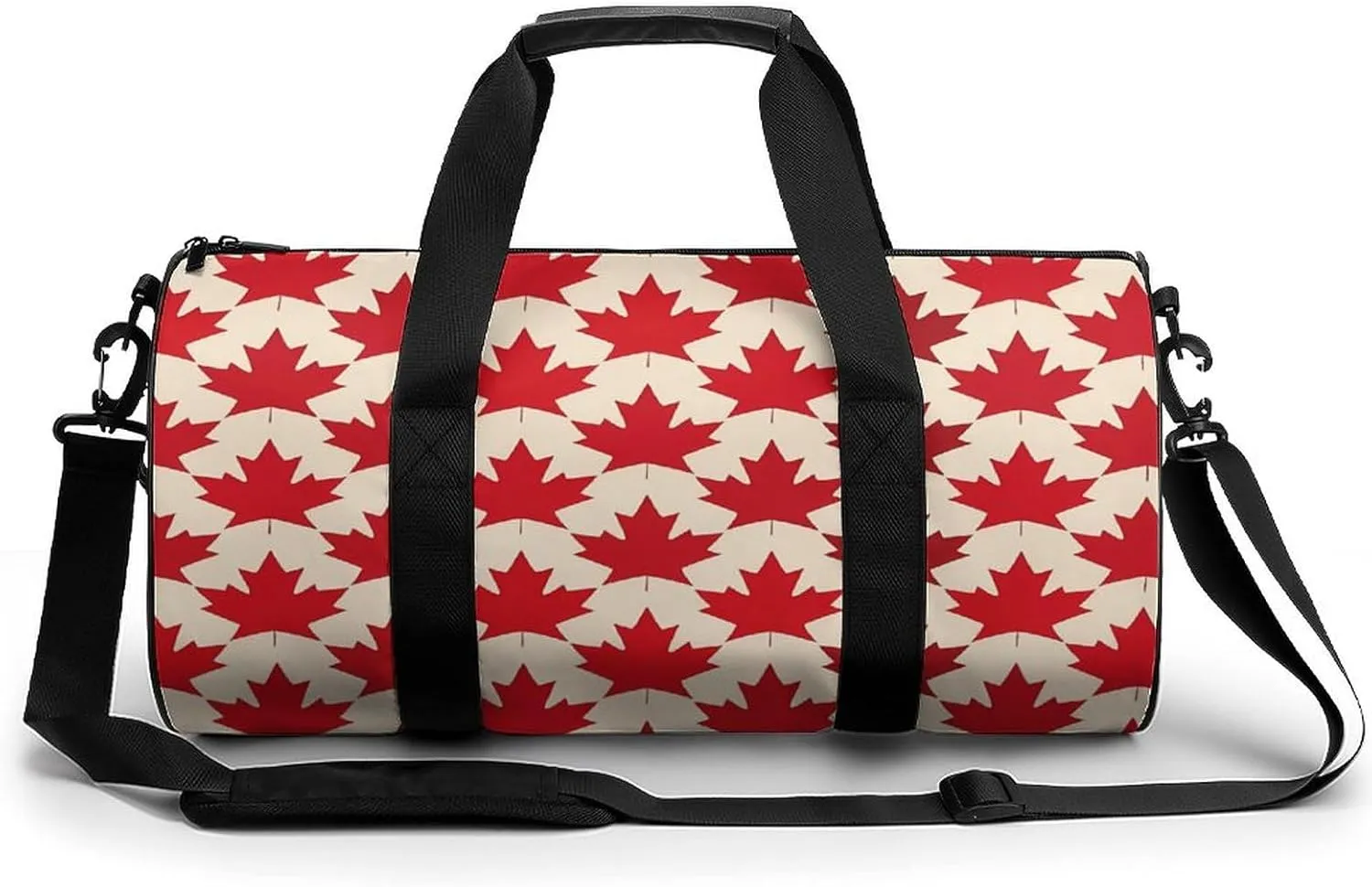 Canada Maple Leaf Pattern Lightweight Gym Bag for Men Women Travel Duffel Bag Sports Workout Bag with Adjustable Strap