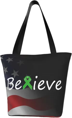 Cancer Believe Bone Marrow Transplant Fashion Shoulder Bag Large Capacity For Man Or Woman