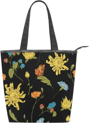 Canvas Tote Bags Purses and Handbags for Women Men Top Handle Ladies Shoulder Bags Multicolored Pattern